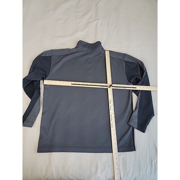 Nike Pullover Mens L 1/4 Zip Black Gray Fit Dry Dad Logo Outdoor Casual Grandpa - Picture 9 of 12